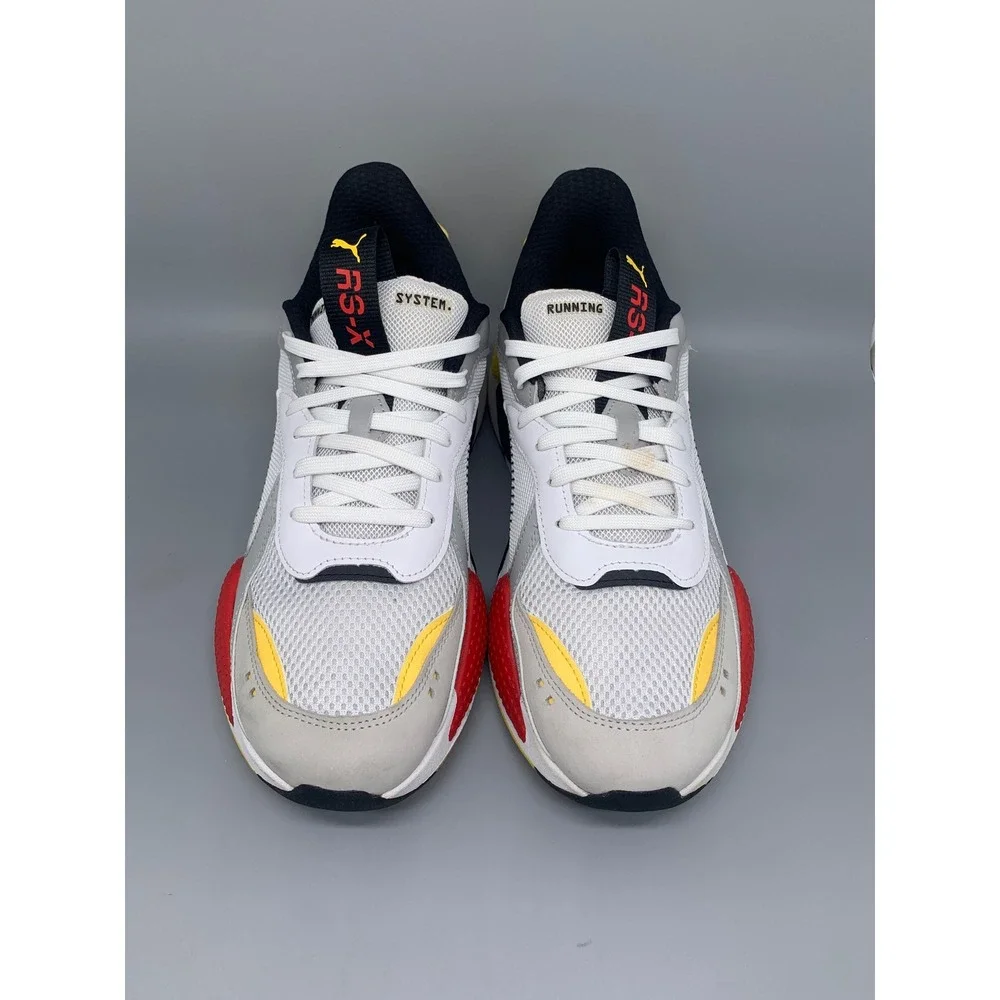 Puma RS-X Toys White Yellow Red Running Shoes 369449-15 Men's Sz‎ 13